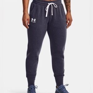 Under Armour Women's Rival Fleece Jogger
Tempered Steel Blue Speckled, Large NWT